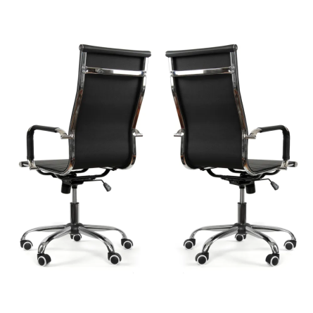 Sesto Senso ZESTAW 2szt - Fotel biurowy ergonomiczny, model DH101 czarny Sesto Senso ZESTAW 2szt - Fotel biurowy ergonomiczny, model DH101 czarny