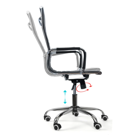 Sesto Senso ZESTAW 2szt - Fotel biurowy ergonomiczny, model DH101 czarny Sesto Senso ZESTAW 2szt - Fotel biurowy ergonomiczny, model DH101 czarny