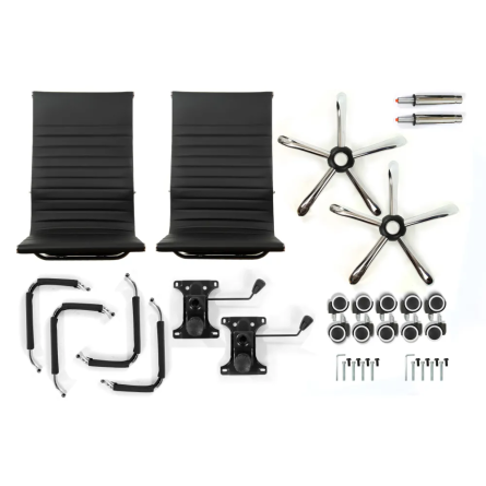 Sesto Senso ZESTAW 2szt - Fotel biurowy ergonomiczny, model DH101 czarny Sesto Senso ZESTAW 2szt - Fotel biurowy ergonomiczny, model DH101 czarny
