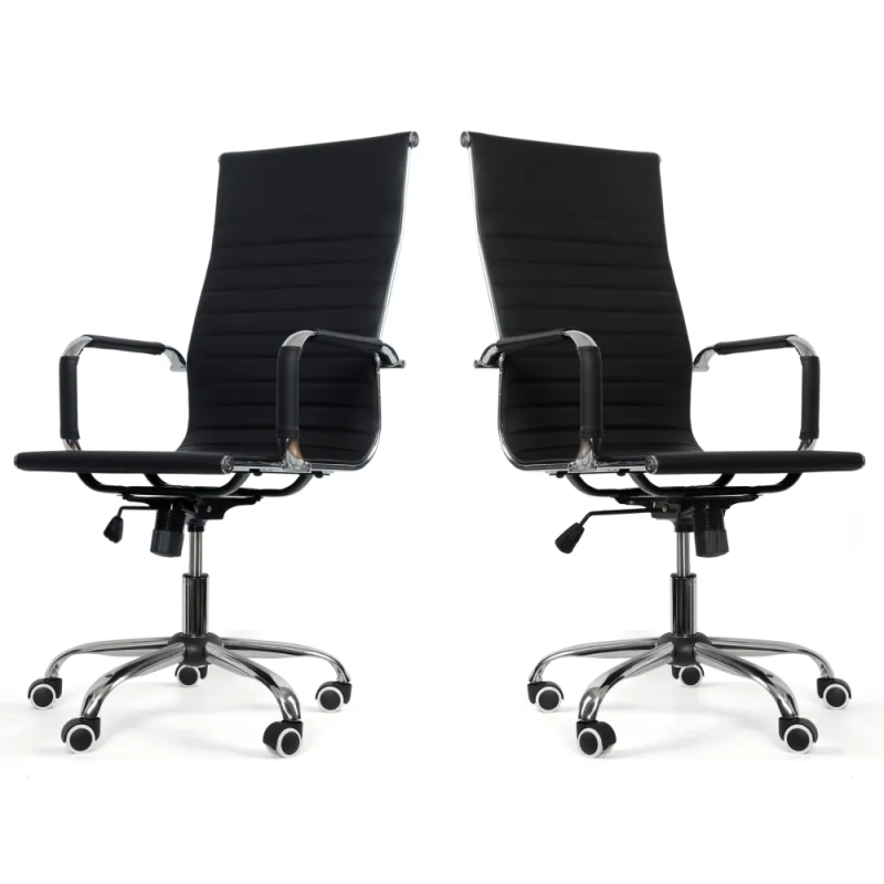 Sesto Senso ZESTAW 2szt - Fotel biurowy ergonomiczny, model DH101 czarny Sesto Senso ZESTAW 2szt - Fotel biurowy ergonomiczny, model DH101 czarny