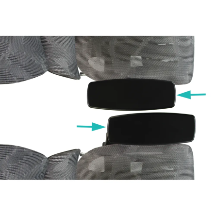 Fotel biurowy ergonomiczny z podnóżkiem, model K80G, podparcie okolic lędźwiowych, regulowane podłokietniki i zagłówek, grafit Fotel biurowy ergonomiczny z podnóżkiem, model K80G, podparcie okolic lędźwiowych, regulowane podłokietniki i zagłówek, grafit